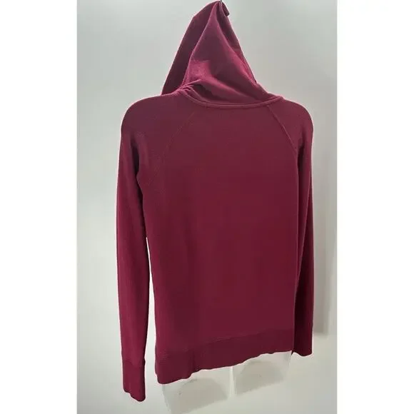 Women's Calvin Klein Lightweight Maroon Hoodie Sz S - Picture 7 of 14